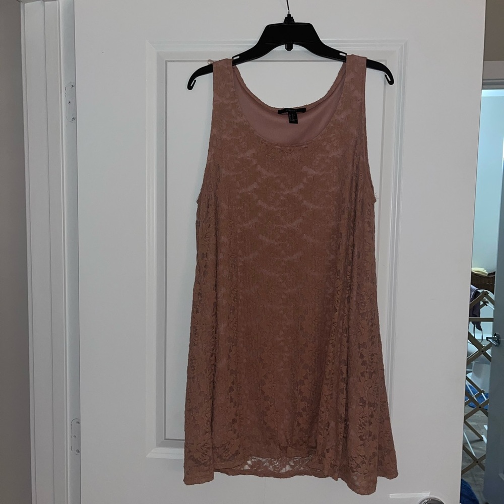 Forever 21 Pale Pink Lace Dress — XL